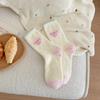 Calcetines de Felpa Rosados para Niños Otoño e Invierno Calcetines de Mediados de Otoño Calcetines Gruesos y Cálidos de Terciopelo Australiano Cálidos de Invierno Lindos para Dormir Calcetines de Luna