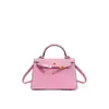 Bolso Kelly Piel Genuina Bolso Cruzado para el Trabajo Versátil para Mujer Nuevo Estilo para Oficinista Bolsos de Mano de Gama Alta para Mujer