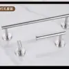 Conjunto de Barra de Toalha de Banheiro Transfronteiriço Sem Furos Armazenamento de Banheiro Hotel Aço Inoxidável Montado na Parede Conjunto de Armazenamento de Toalha de Banho