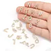 Accesorios de Joyería Transfronterizos 26 Kc Oro y Blanco K Letra Inglesa Colgantes Incrustados de Diamantes Collar de Bricolaje Pendientes Accesorios Ingleses