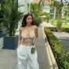 Bikini Sexy de Amor Europeo y Americano 2024 con Correa de Cordón Ajustable y Copa Dura para Mujer, Traje de Baño para Vacaciones en la Playa, Spa