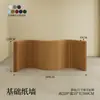 Biombo de papel moderno minimalista para sala de estar, oficina, salón de belleza, pared de fondo plegable móvil para sala de transmisión en vivo