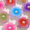 Flor de Perla Graduada Grande Vintage de Cinco Pétalos Accesorio Acrílico Accesorio para Aretes Llavero DIY