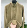 Camisa de Pana de Manga Larga para Hombre y Mujer, Temporada Primavera y Otoño 2026, Camisa de Marca Moderna de Corte Amplio, Chaqueta de Estilo Americano, Camisa Casual Amplia