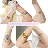 Pegatinas de Tatuaje Coloridas Serie de Dibujos Animados con Purpurina para Niños, Hombres y Mujeres, Cara, Brazos, Pegatinas Impermeables para la Piel de Larga Duración