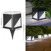 Luminárias solares de poste para rua externa, luminárias solares de solo para jardim e gramado, luminárias solares de pátio para casa de vila