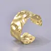 Pulseira Minimalista Estilo Hip-Hop Aberta em C Lisa Metal High-End Popular Transfronteiriço Europeu e Americano