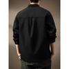 Jaqueta Camisa Retrô Americana Outono Italiano Masculina Nova Solta Casual Roupa de Trabalho Camisa de Manga Longa
