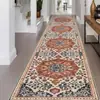 Alfombra lavable estilo bohemio de cachemir sintético, felpudo suave para pasillo, superventas transfronterizo, alfombra de pasillo antideslizante y resistente a la suciedad