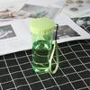 Vaso de Verano de Paja Plana MUJI Regalo Vaso para Niña de Alto Valor de Color Lindo Vaso de Plástico Publicitario para Niña
