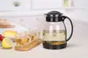 Tetera de vidrio resistente al calor té perfumado olla de salud juego de té kung fu de cinco piezas portátil agua regalo imprimible
