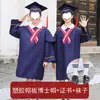 Bata y Gorro de Doctor para Niños, Toga de Graduación de Jardín de Infancia, Ropa para Fotos de Graduación de Primaria y Secundaria, Toga de Graduación, Atuendo para Sesión de Fotos