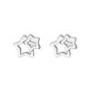 999 Sterling Silver Ear Studs Brincos Piercing de Orelha das Mulheres Novo Simples Nicho Temperamento Brincos Ear Stick Ear Stick Ear Studs por uma semana