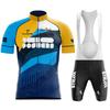 Versión de equipo del Maillot de Ciclismo de Verano del Tour de Francia Traje de Manga Corta Pantalones Cortos de Ciclismo Ropa para Bicicleta de Montaña Transpirable y de Secado Rápido