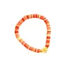 Pulsera de Arcilla Suave Sencilla con Hilo Elástico y Diseño Floral Multicapa, Joyería de Pulsera Unisex Fabricante