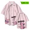 Camisa de manga corta con estampado de dibujos animados para mujer, talla europea, de Amazon, eBay y comercio exterior.