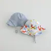 Sombrero de Pescador Reversible de Doble Cara para Bebé, Color Sólido Floral, con Cuerda a Prueba de Viento, Sombrero de Protección Solar, Sombrero de Pescador para el Sol de Primavera y Otoño para Niños