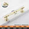 Maçaneta de Porta de Guarda-Roupa de Gabinete Dourada e Prateada de Luxo Leve Estilo Francês Maçaneta Pequena Redonda para Porta de Móvel Simples Americana