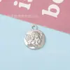 Pingente de liga de k branco anjo material para artesanato diy brincos colar chave acessórios de joia grande favoravelmente