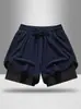 Pantalones casuales de tres cuartos de moda estilo americano para hombre, verano 2026, shorts deportivos versátiles y holgados para maratón