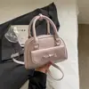 Bolsa de Bowling Casual Simples Estilo Coreano, Nicho, com Textura de Alta Qualidade, Estilo Ballet, Bolsa Transversal Versátil para Mulheres