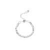 Anillo de plata 925 con baño de plata rota, ligero y lujoso, anillo de cola, diseño de nicho para mujer, anillo abierto.