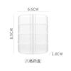 505AAM. Caja de Pastillas Mini de 4 Compartimentos Japón Caja de Pastillas para Viaje Caja de Almacenamiento de Medicamentos PP