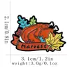 Aliexpress Moda Novo Produto Desenho Animado Peru Esquilo Abóbora Broche Criativo Fofo Personalizado Liga de Zinco Gotejamento de Óleo Emblema Acessórios