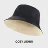 Sombrero de Pescador Personalizado Transfronterizo, Estilo Europeo y Americano, Circunferencia de Cabeza Grande, Sombrero de Protección Solar para Hombres y Mujeres, Talla Grande, Sombrero de Cubo de Verano de Doble Cara, Personalización de Viaje