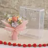 Flores de Lã Novas Acabadas de Tricô à Mão Buquê de Tulipas Presente de Dia das Mães Buquê de Tulipas de Tricô