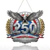Novo produto transfronteiriço: Coleção de Águias Gigantes do 250º Aniversário Americano Série 1776-2026 Enfeites Pendentes Decorativos de Madeira Planos Venda por Atacado