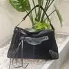Bolsa Nueva para Motocicleta 2025, Bolso de Hombro Axila Moderno y Versátil, Estilo Sencillo, Uso Diario, Bolso Casual con Remaches