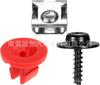 Adecuado para el kit de tuercas de clip de tornillo autorroscante de cabeza redonda con diseño de flor de ciruelo T30 para placa de salpicadura de motor de automóvil Ford