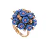 Conjunto de Anillos de Flor Transfronterizos de Alta Calidad, Anillo Simple de Flor de Cerámica con Diamante de Moda para Mujer, Fuente de Aliexpress
