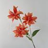 Simulación retro pequeño lirio flores artificiales flores de boda azul púrpura flores falsas flores de boda lirio flores falsas