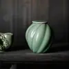 Jarra de chá de jade sedoso celadon do Forno Yue de Shanding jarra de cerâmica criativa jarra de chá para casa armazém de chá jarra de armazenamento de chá jarra selada