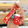Llavero de Navidad Colgante para coche Muñeco de árbol de Navidad Adornos exquisitos para bolso Regalos pequeños de alta gama al por mayor