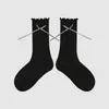 1746 calcetines infantiles al por mayor, calcetines de media caña bordados con lazo, estilo Miu girl, calcetines de algodón sin costuras con puños holgados para niñas