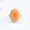 Anillo de Ágata Fuente Natural de Sal Guan Yu Color Huevo de Paloma Joyería con Piedras Preciosas Fábrica Mayorista Transmisión en Vivo Dropshipping S3041106