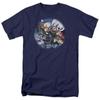 Camiseta holgada para mujer con diseño de gato estilo europeo y americano, estilo retro americano de comercio exterior, dibujos animados clásicos retro