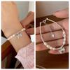 Vento Frio Prata Quebrada Vários Dois Pérola Laço Pingente Colar Pulseira Moda Feminina Luxo Leve Joias de Alta Qualidade Explosões