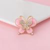 Accesorios creativos y exquisitos de mariposa para bricolaje, placa de flor, hebilla de aleación de diamante, accesorios para el cabello, carcasa de teléfono móvil, pegatinas de belleza, material de diamante
