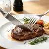 Set de cubiertos de acero inoxidable de alta calidad con patrón martillado 304: Cuchillo, Tenedor, Cuchara, Cucharita de Postre, Cucharita de Café - Juego de Vajilla de Alta Gama para Hoteles y Restaurantes Occidentales