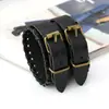Joyería Popular de Venta Caliente de Exportación Europea y Americana, Pulseras de Cuero de Vaca Tejidas a Mano, Pulseras de Cuero Genuino Unisex