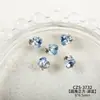 Decoraciones Brillantes para Uñas con Acabado, con Pedrería de Cristal de Alta Calidad con Forma de Huevo de Paloma, Pedrería con Forma de Azúcar Hielo y Pequeños Accesorios para Uñas Portátiles