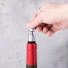 Corcho de botella de vino de aleación de aluminio para barra doméstica, creativo, estilo europeo, bola tridimensional de metal, corcho de silicona para sellado de botellas de vino.