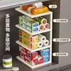 Estante de almacenamiento para film plástico, organizador de compartimento de gabinete, organizador de arte en hierro simple de plástico para bolsas de plástico con espacio de capas ahorrador