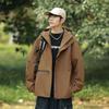 Chaqueta de Montaña Tres en Uno Chaqueta para Hombre Invierno Desmontable para Viajes al Aire Libre Repelente al Agua Montañismo con Capucha