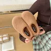 Sapatos de Algodão Estilo Coreano Moda com Fleece Plus para Mulheres Inverno Slip-on Solado Grosso Salto Coberto Sapatos Quentes para Exterior 2026 Sapatos Peludos Pessoa Preguiçosa
