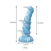 Qianbaiqu Luminoso Forma Especial Pene Silicona Dildo Juguete Sexual Productos para Adultos Juguete Sexual Dispositivo de Masturbación Femenina